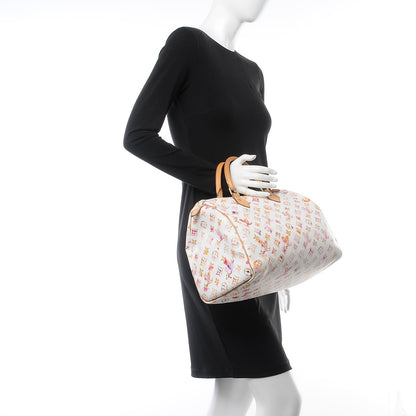 Louis Vuitton Watercolor Aquarelle Speedy 35 White 2 of 11