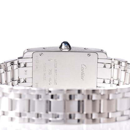Cartier 18K White Gold 19mm Tank Americaine Quartz Watch 6 of 8