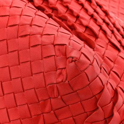 Bottega Veneta Nappa Intrecciato Ruffle Tote Red 11 of 14