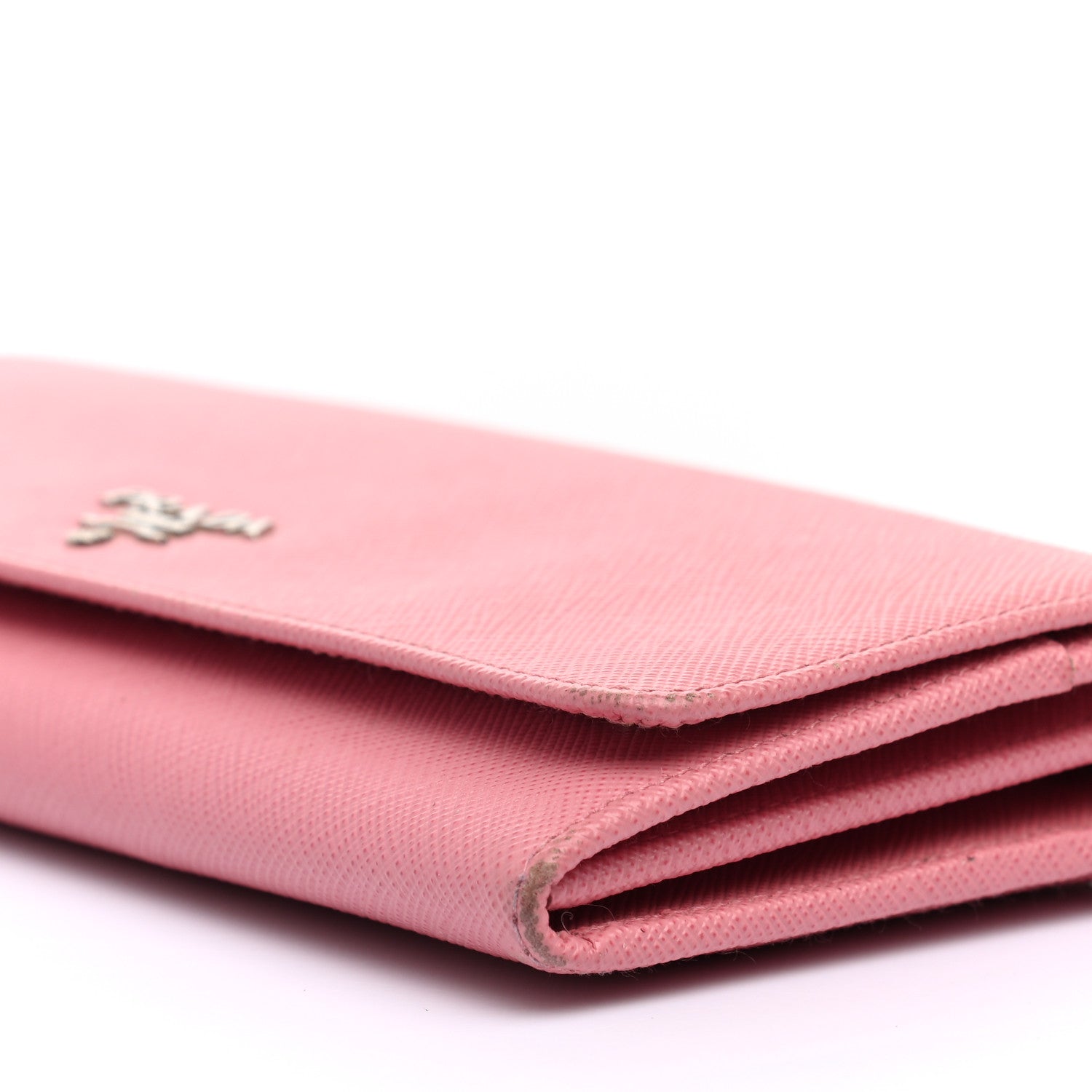 Prada Saffiano Metal Oro Chain Wallet Begonia 10 of 10