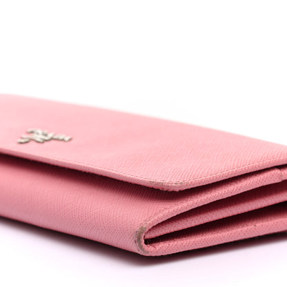 Prada Saffiano Metal Oro Chain Wallet Begonia 10 of 10