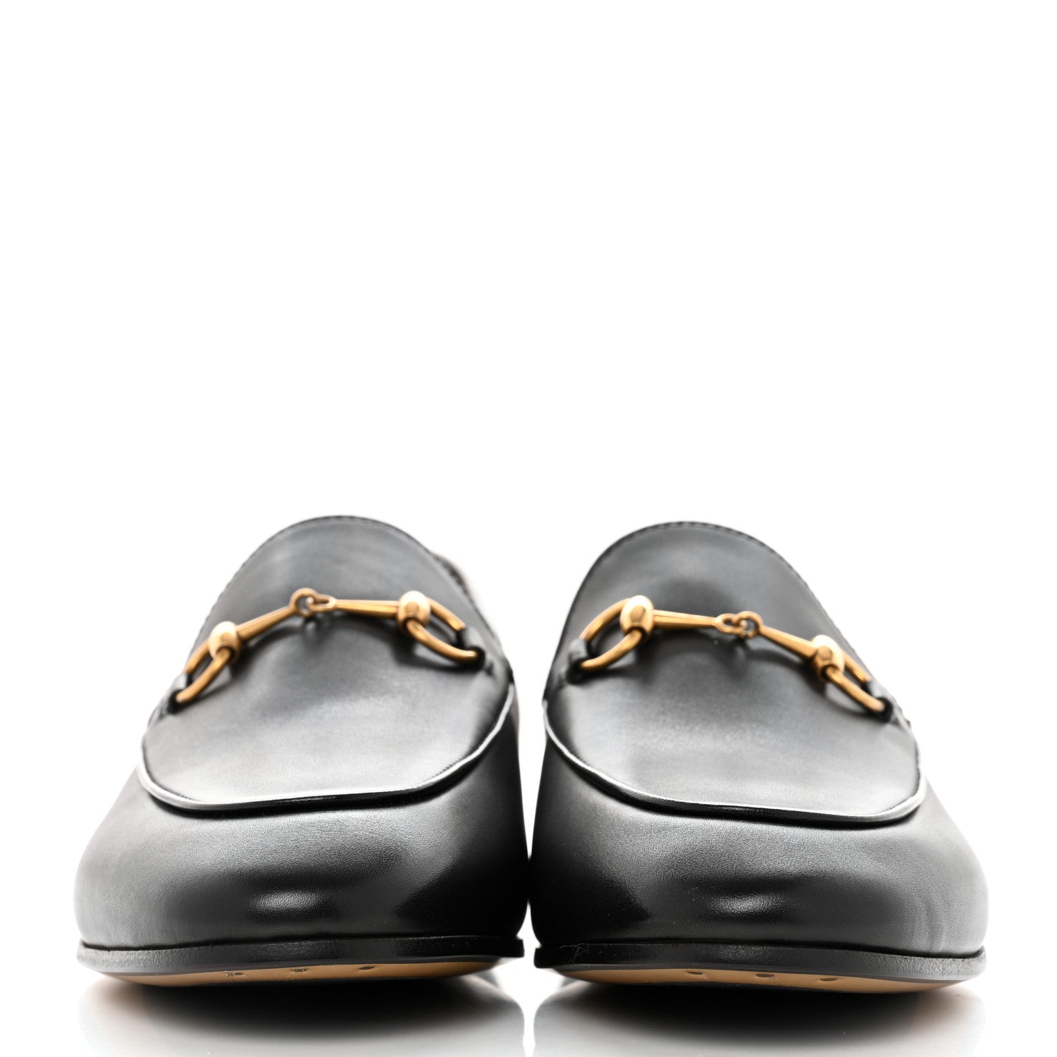 Gucci Calfskin Womens Jordaan Loafers 39 Black 2 of 9
