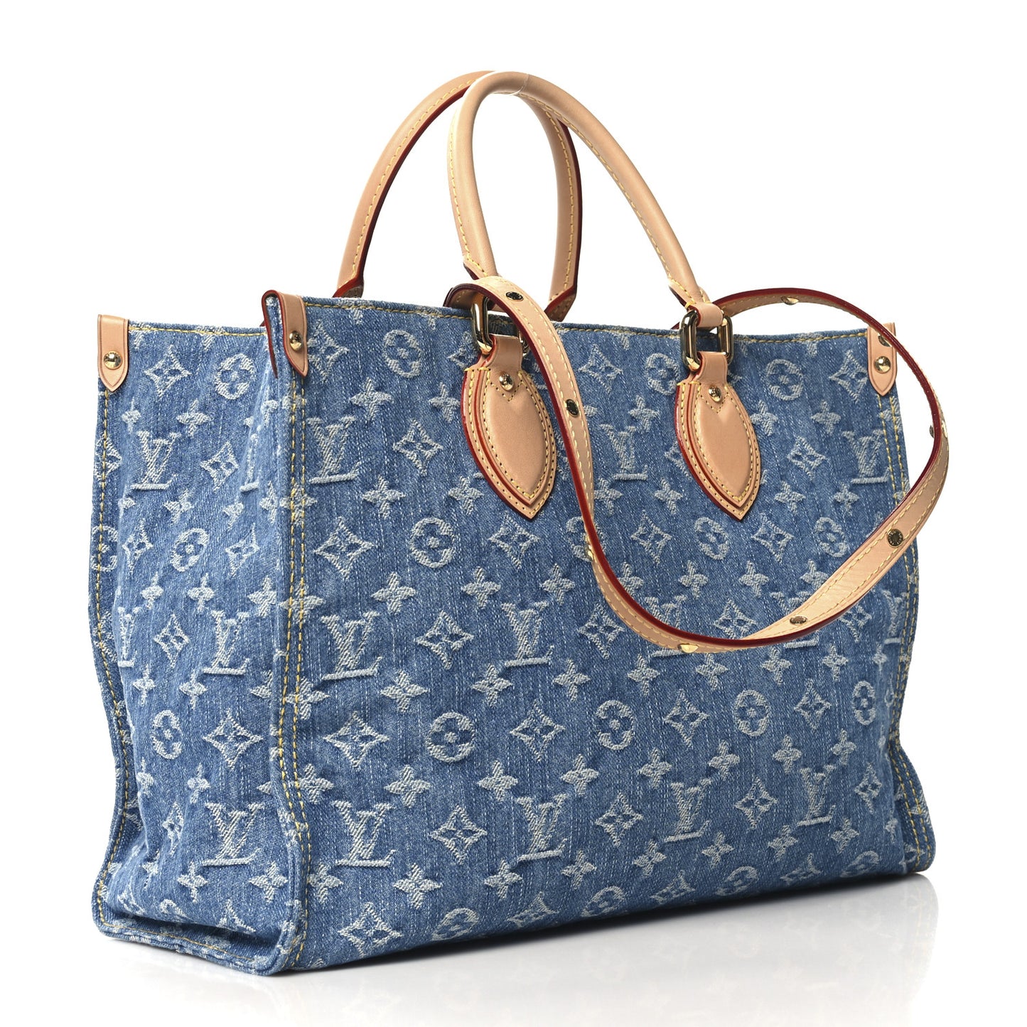 Monogram Denim Onthego MM  Blue