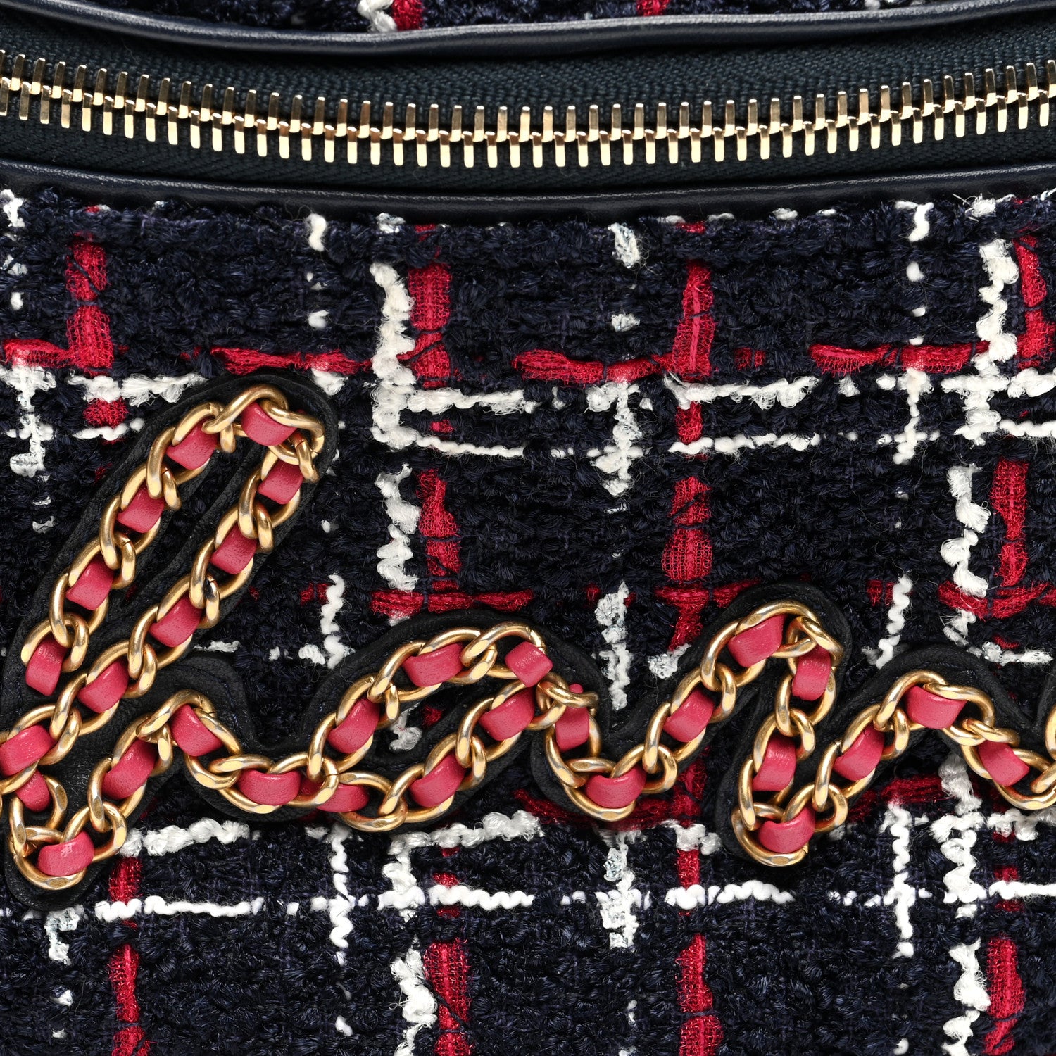Chanel Tweed Quilted Chain 20s Signe Waist Bag Multicolor 8 of 10
