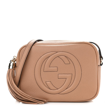Gucci Pebbled Calfskin Small Soho Disco Bag Camelia 1 of 10
