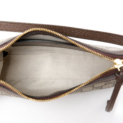 Gucci GG Supreme Monogram Textured Dollar Calfskin Small Ophidia Hobo Beige Ebony New Acero 5 of 12