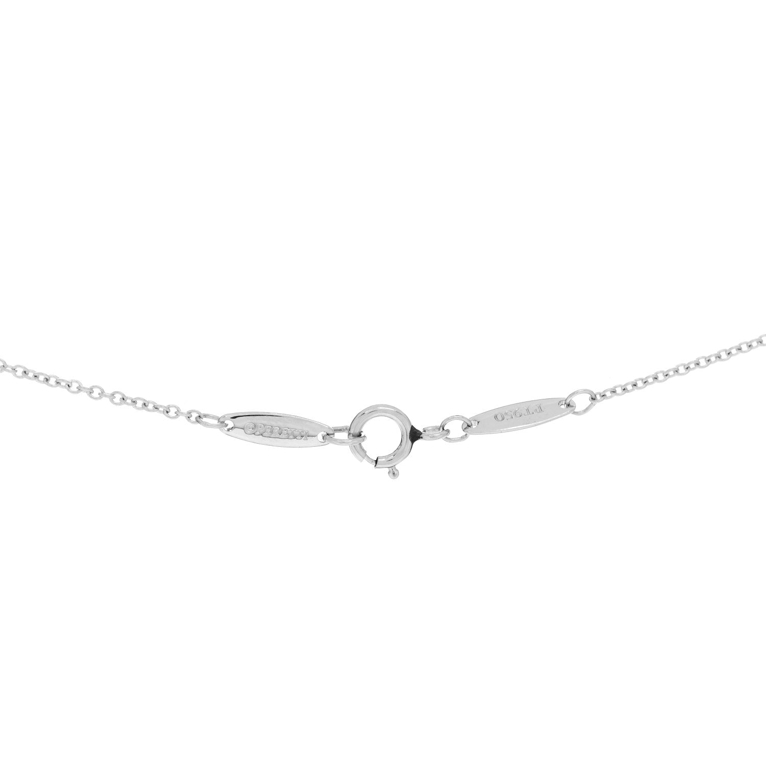 Tiffany Platinum Diamond .30ctw Elsa Peretti Diamonds by the Yard 5 Station Necklace 4 of 4