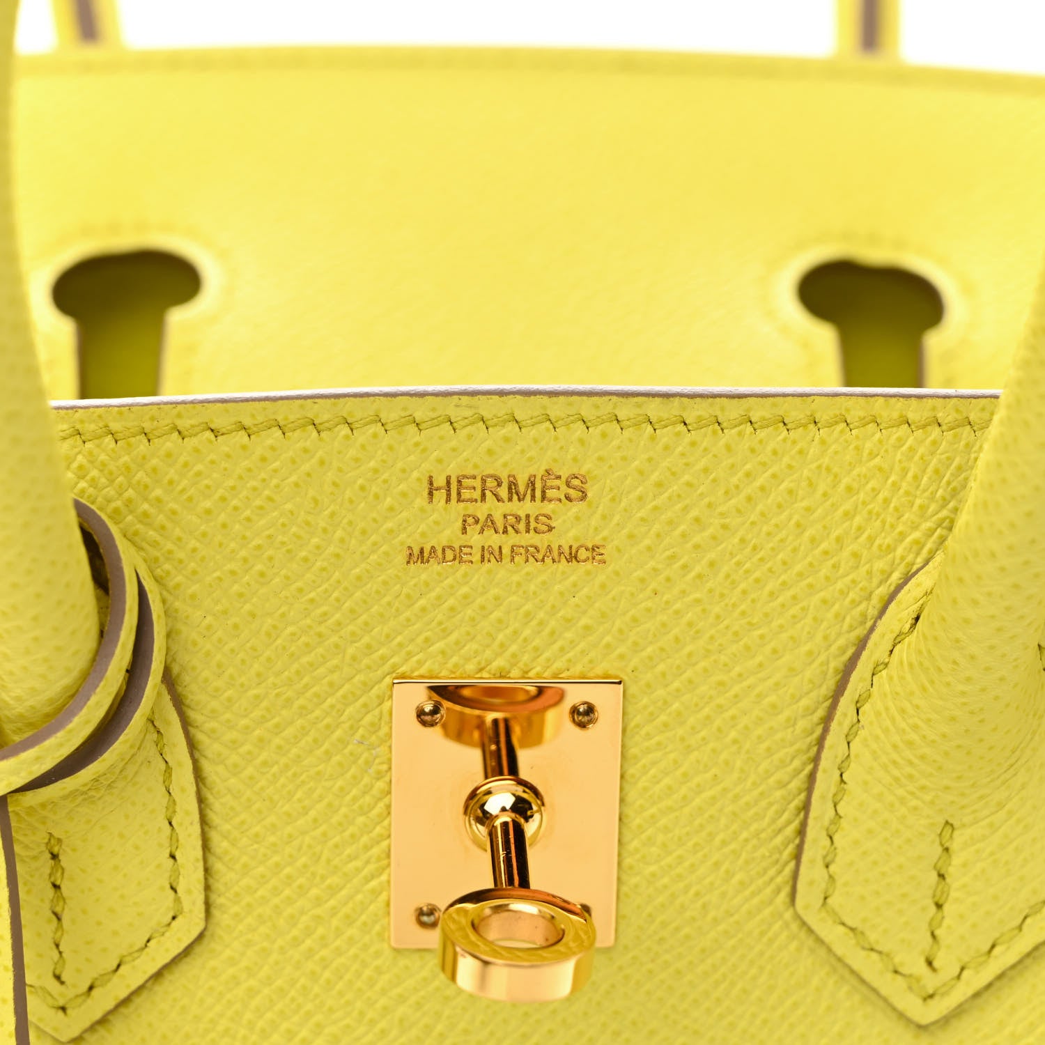 Hermes Epsom Birkin 25 Lime 6 of 11