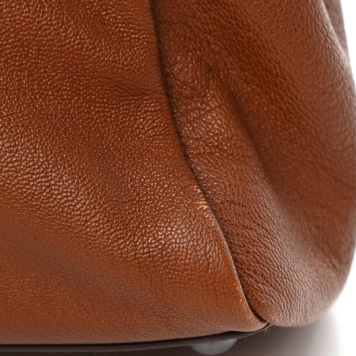 Goatskin Zucca Medium Peekaboo Iconic Satchel Cuoio Tobacco Moro