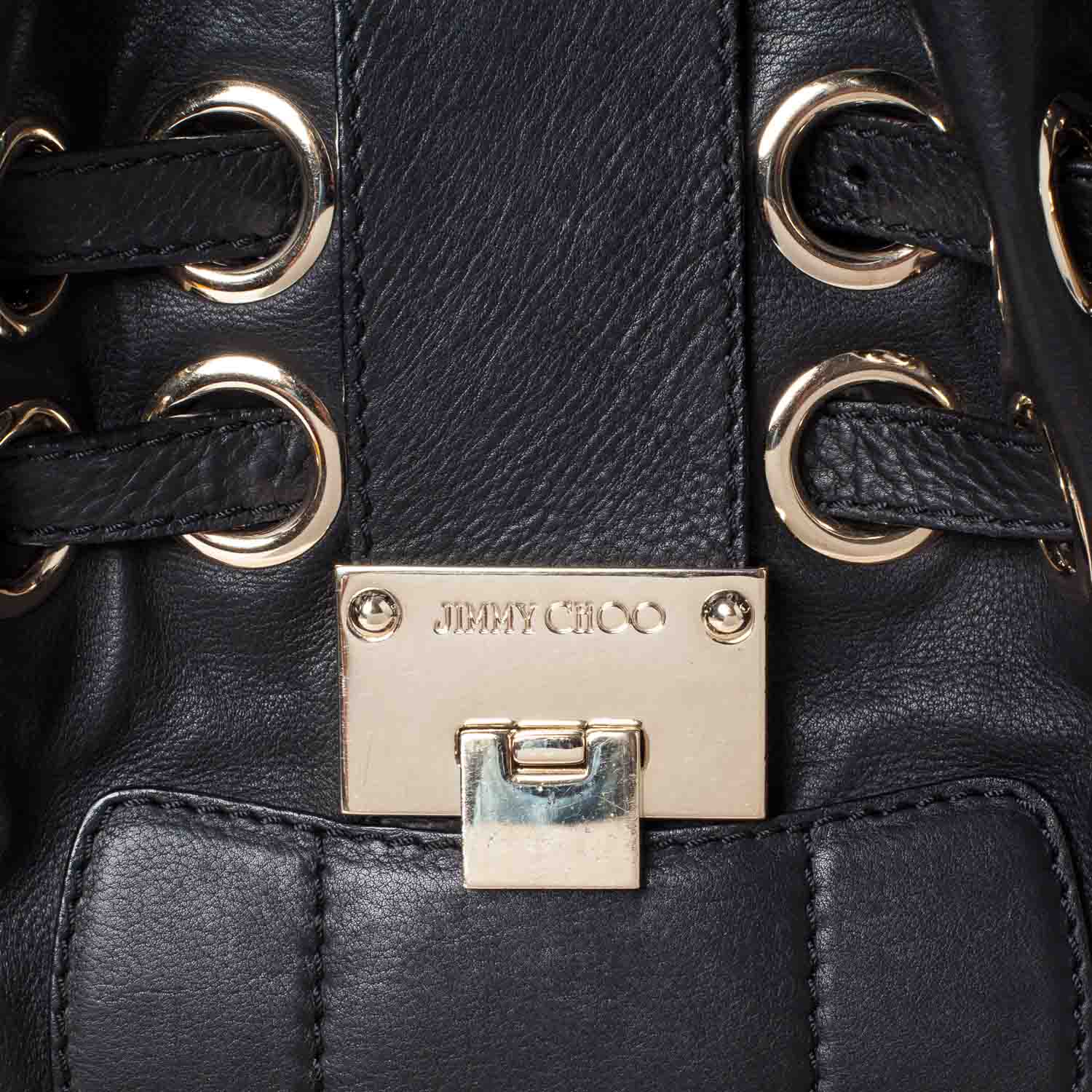 Jimmy Choo Leather Riki Black 5 of 9