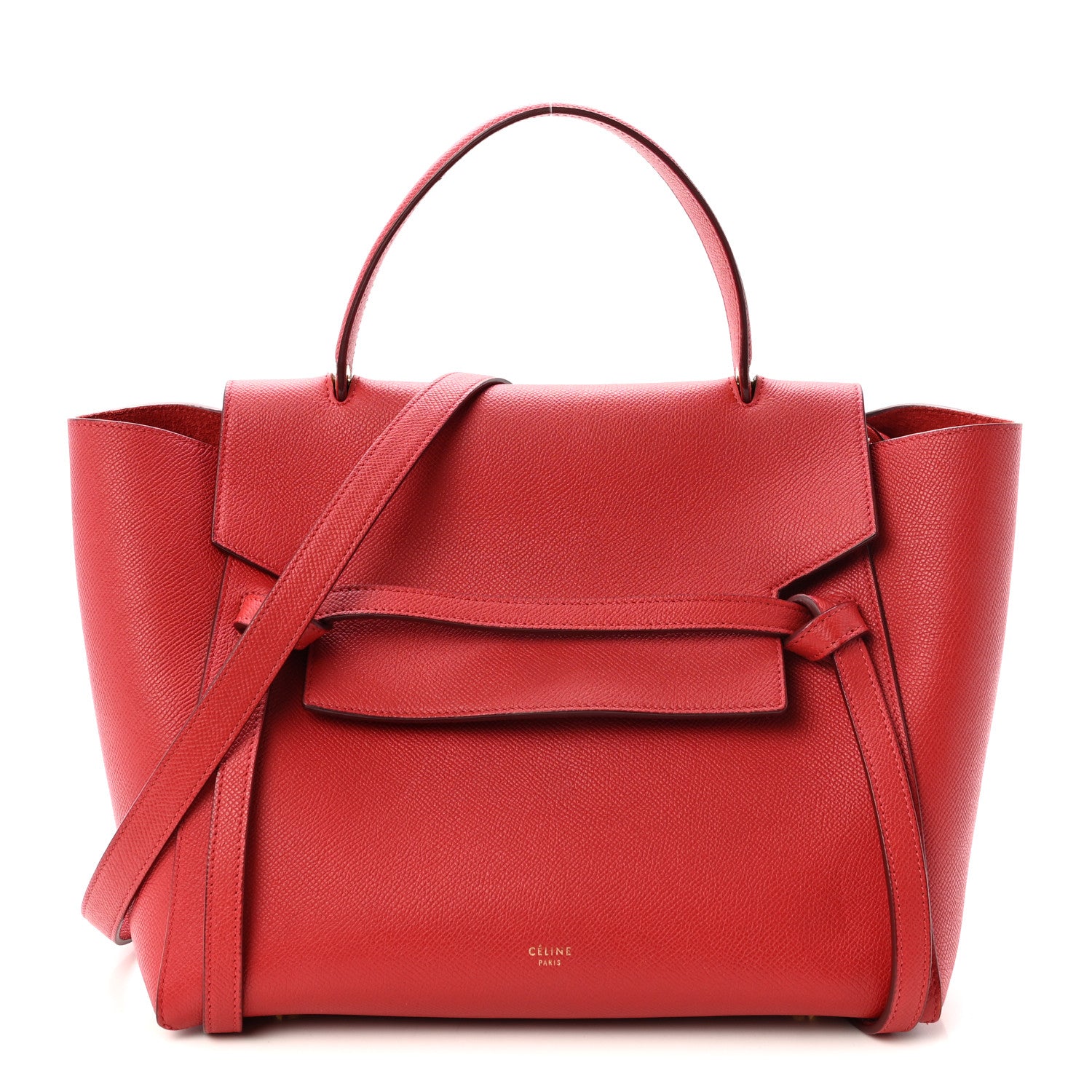 Celine Grained Calfskin Mini Belt Bag Coquelicot 1 of 10