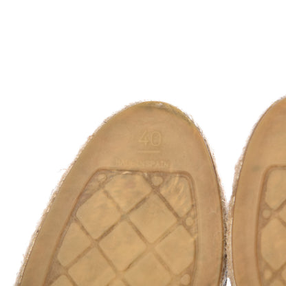 Chanel Lambskin CC Espadrilles 40 Black 9 of 12