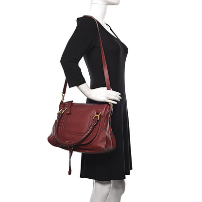 Chloe Calfskin Medium Marcie Satchel Plum Purple 2 of 9