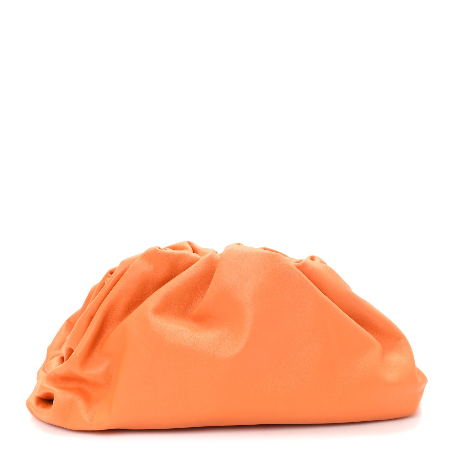 Bottega Veneta Smooth Butter Calf The Pouch Oversized Clutch Burnt Orange 1 of 8