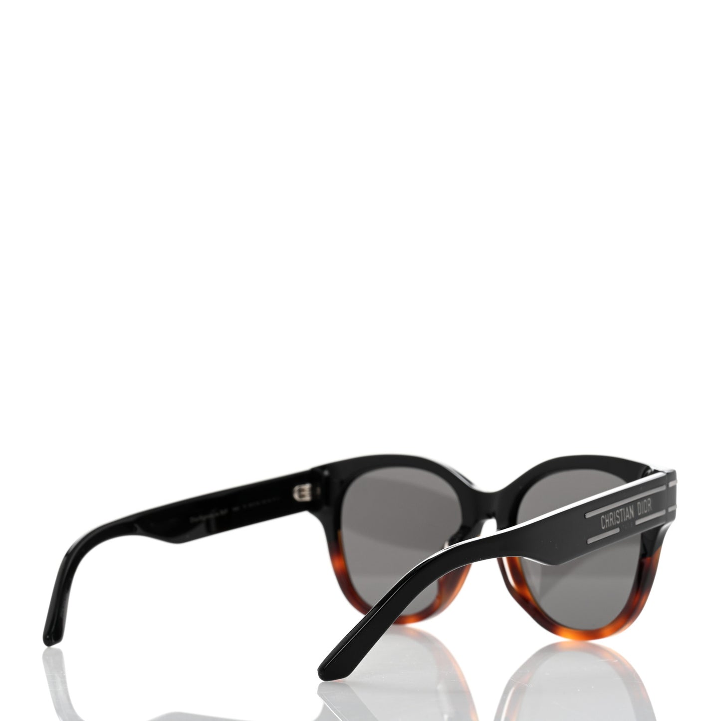 Diorsignature B6F Square Sunglasses Black Tortoiseshell