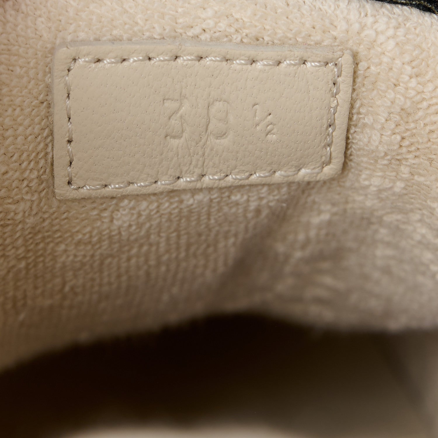 Gucci Calfskin Lame GG Monogram Web Womens Screener Sneakers 38.5 Gardenia Silver Dusty Milk White 9 of 9