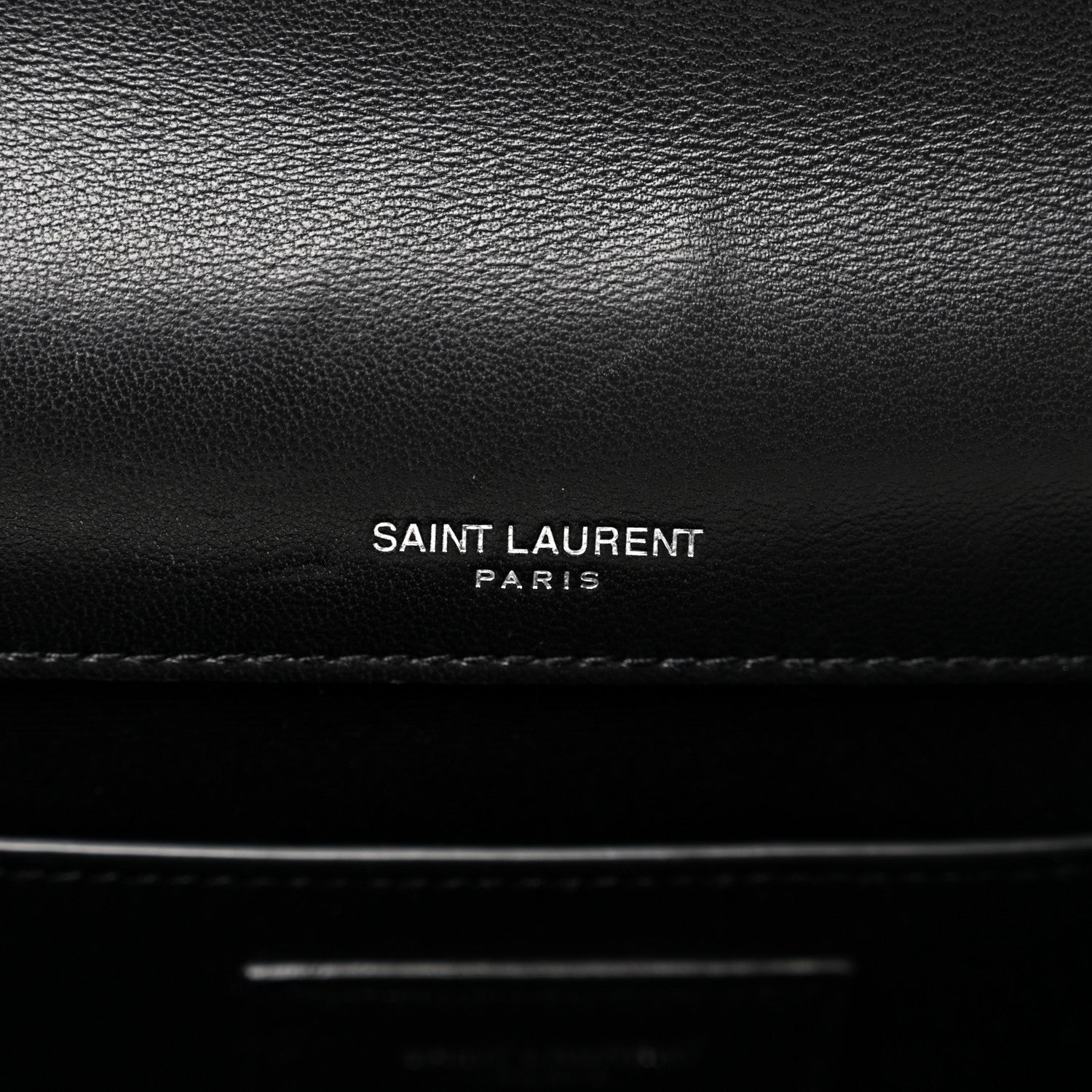 Saint Laurent Lambskin Quilted Kate Clutch Black 6 of 8