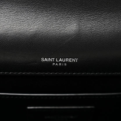 Saint Laurent Lambskin Quilted Kate Clutch Black 6 of 8