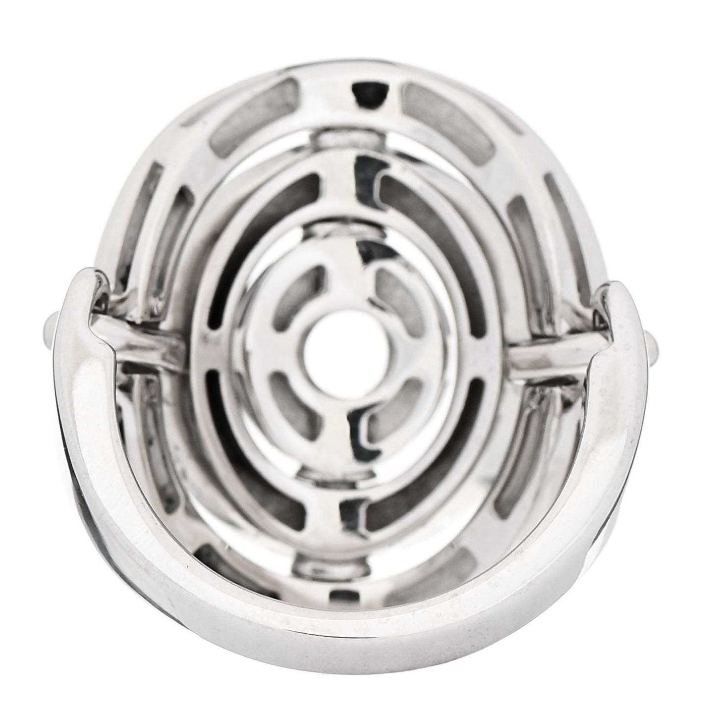 18K White Gold Astrale Cerchi Ring 53 6.5