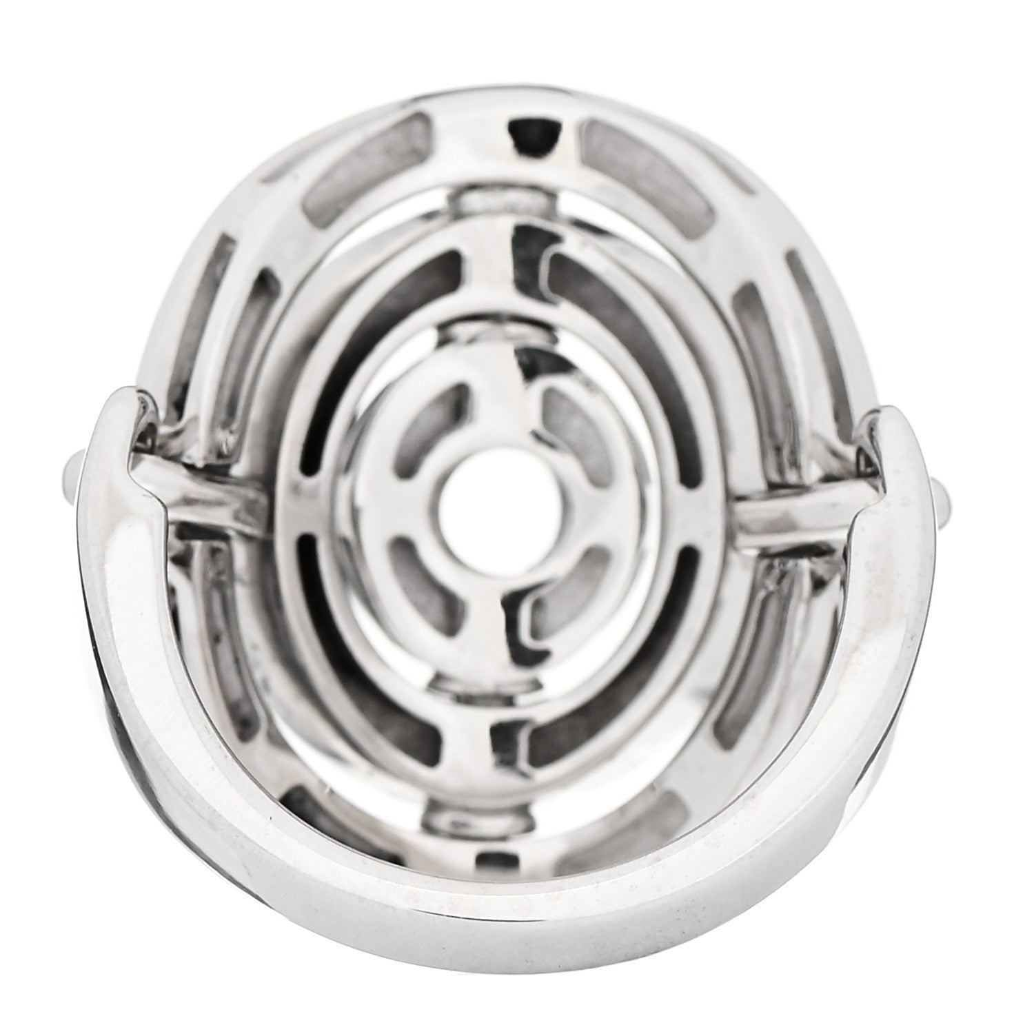 Bulgari 18K White Gold Astrale Cerchi Ring 53 6.5 4 of 7