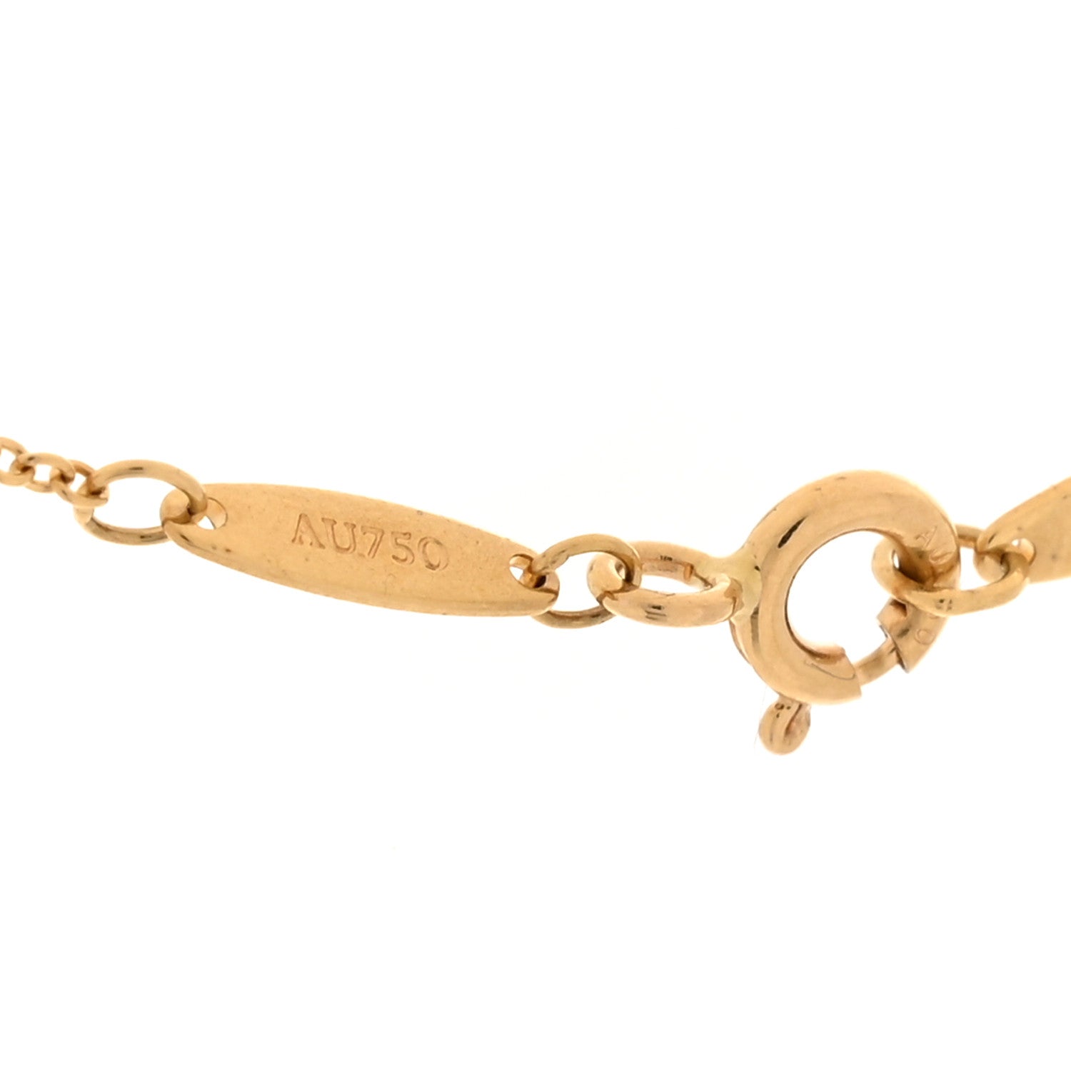 Tiffany 18K Yellow Gold Diamond .08ct Elsa Peretti Diamonds by the Yard Pendant Necklace 4 of 7