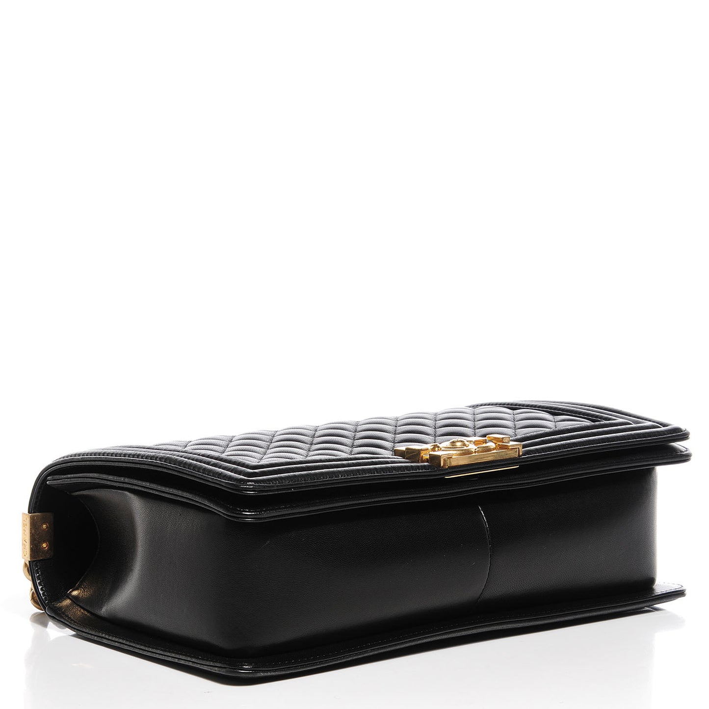 Lambskin Quilted New Medium Boy Flap Black