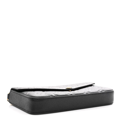 Louis Vuitton Empreinte Pochette Felicie Chain Wallet Black 5 of 12