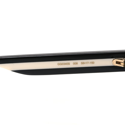 Gucci Acetate Square Frame Web Sunglasses GG0340S Havana 6 of 8