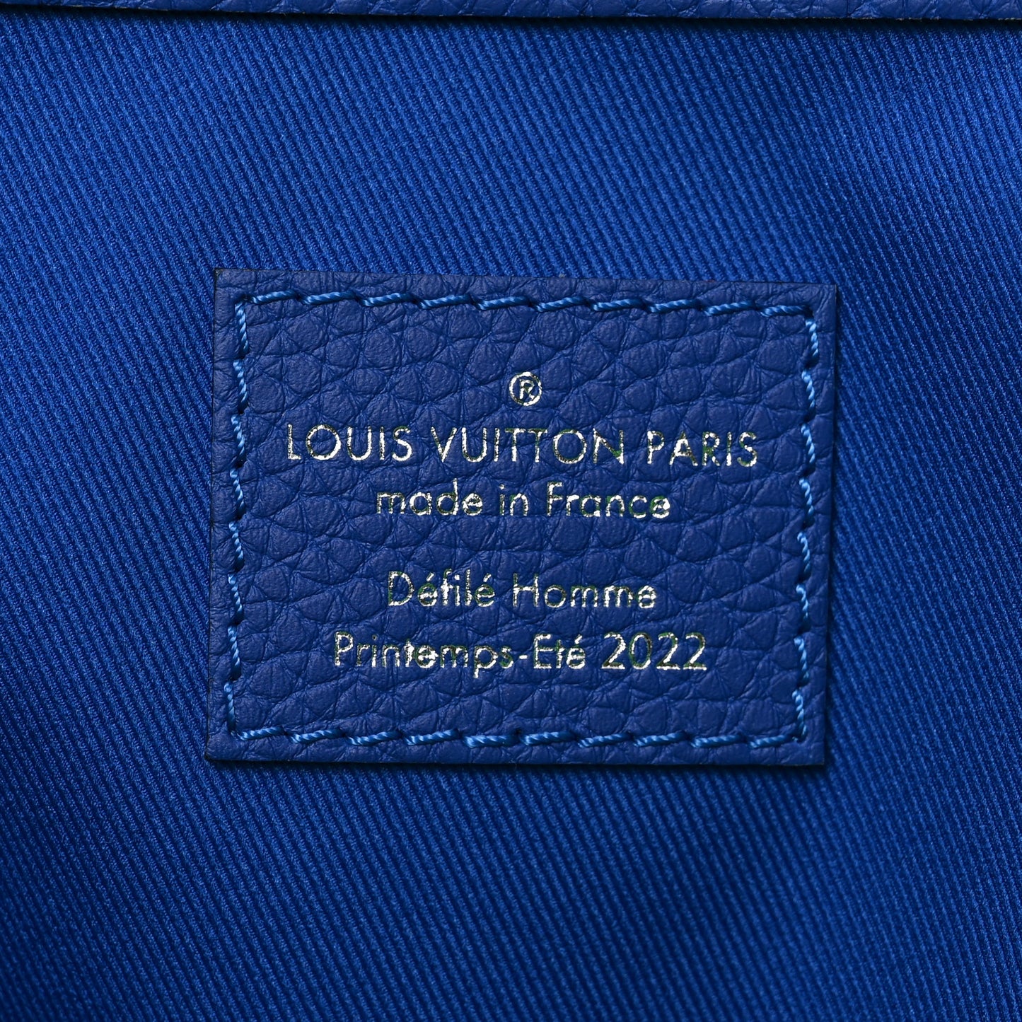 Taurillon Illusion Keepall Tote Bleu Vert