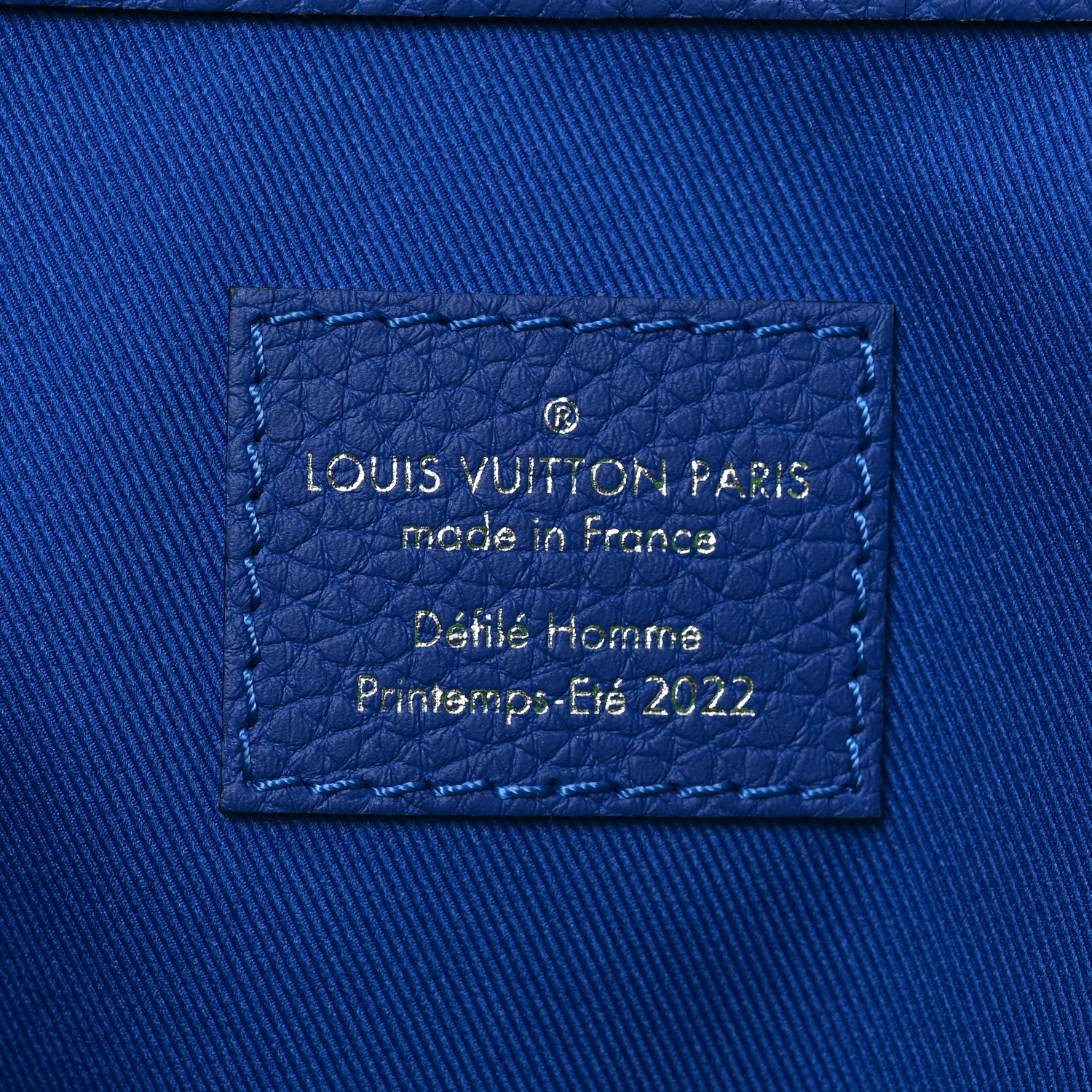 Louis Vuitton Taurillon Illusion Keepall Tote Bleu Vert 6 of 9