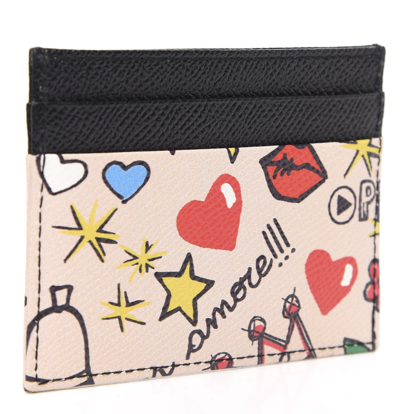 Dauphine Graffiti Card Holder Multicolor