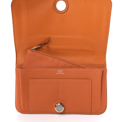 Hermes Togo Dogon Duo Wallet Orange 5 of 15