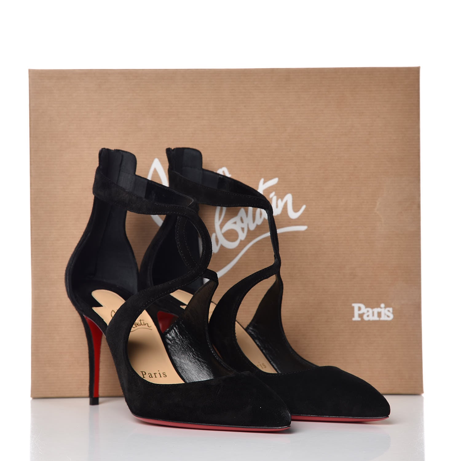 Christian Louboutin Veau Velours Rosas 85 Pumps 36 Black 11 of 11