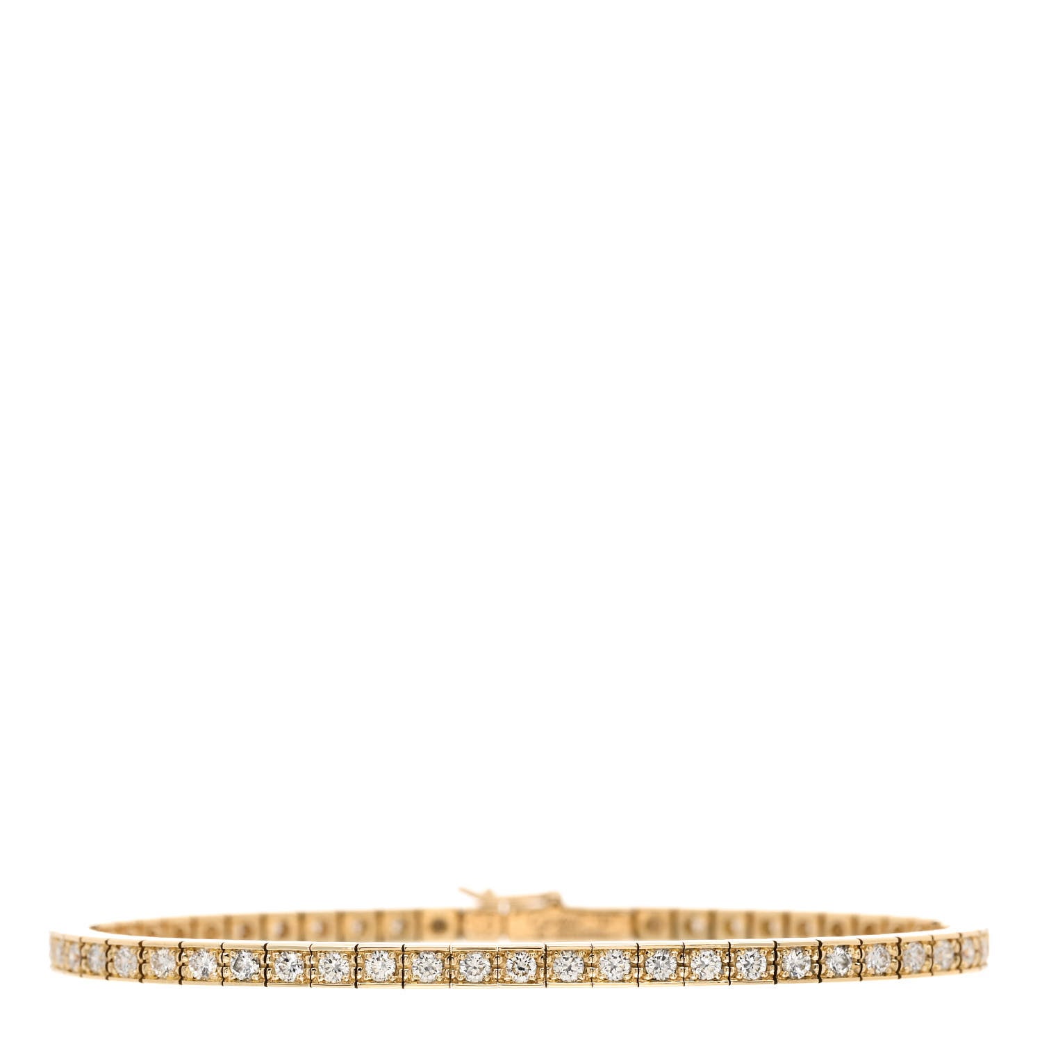 Cartier 18K Yellow Gold Diamond Lanieres Bracelet 15 1 of 3