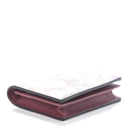 Gucci GG Supreme Monogram Blooms Card Case Beige Multicolor Dry Rose 4 of 6