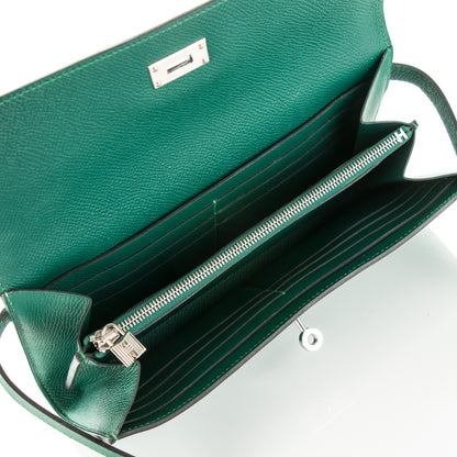 Hermes Epsom Kelly Longue Wallet Malachite 5 of 7