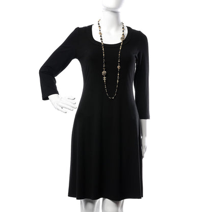 Chanel Enamel Bead CC Long Necklace Black Gold 2 of 5