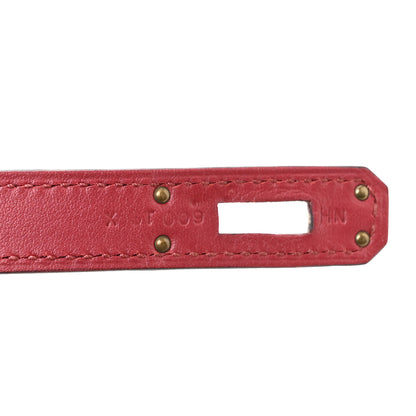 Hermes Swift Kelly Cut Clutch Pochette Rouge Grenat 7 of 8
