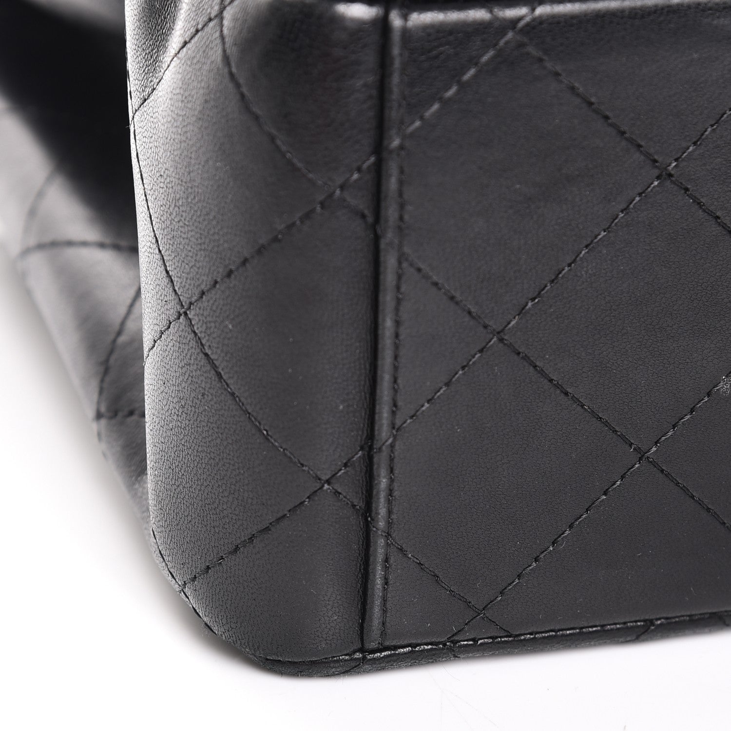 Chanel Lambskin Quilted Maxi Double Flap Black 13 of 15