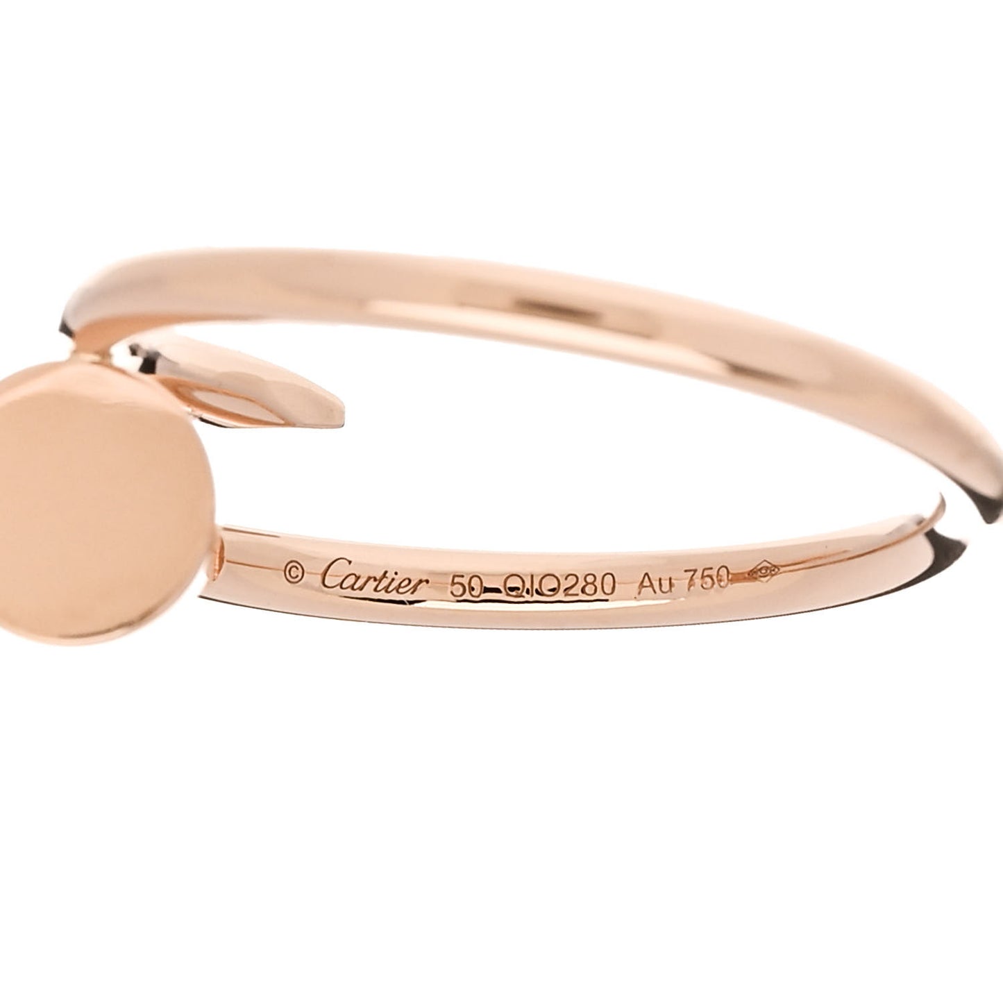 18K Pink Gold Small Juste Un Clou Ring 50 5.25