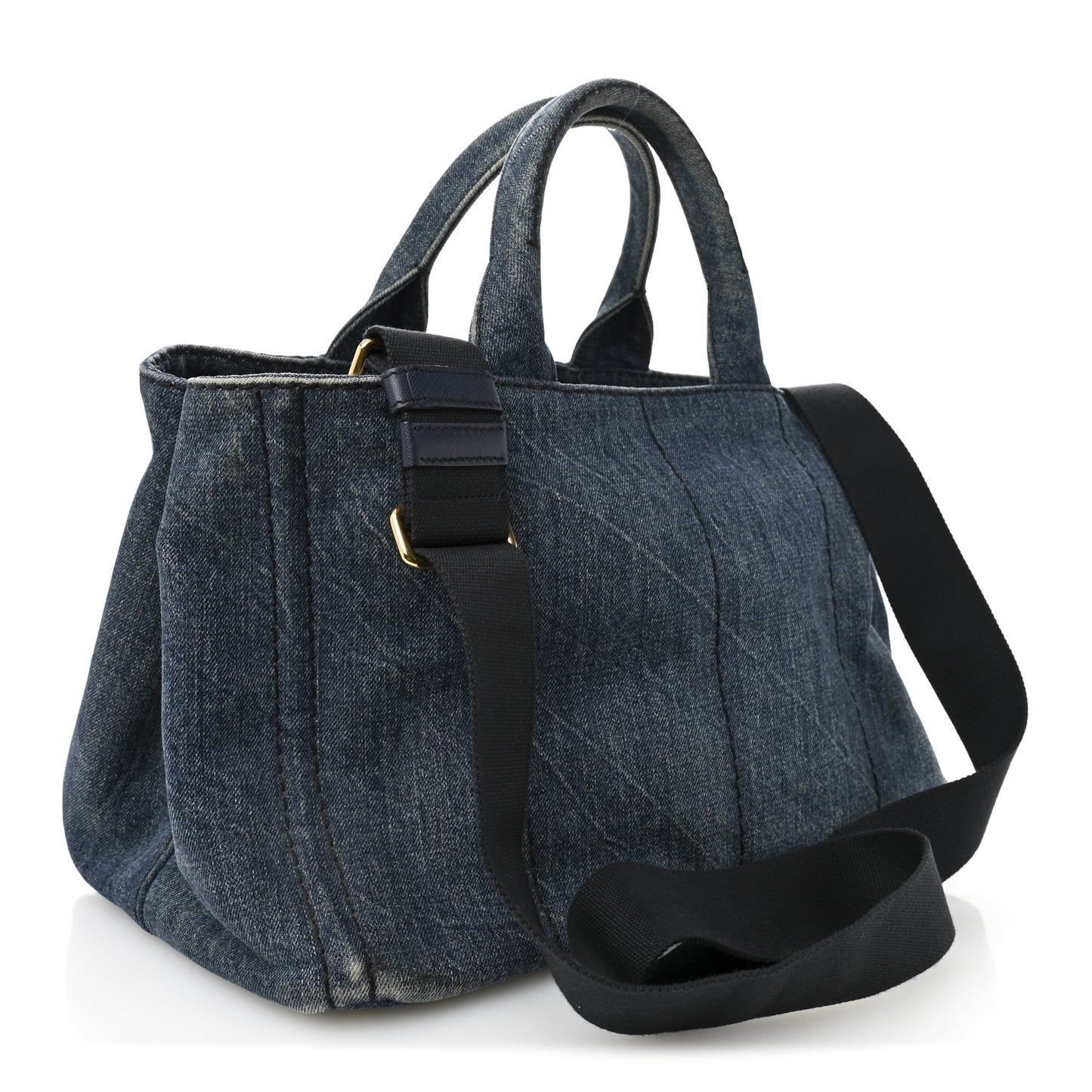 Denim Logo Tote Avio