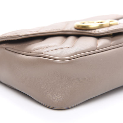 Gucci Calfskin Matelasse Super Mini GG Marmont Shoulder Bag Porcelain Rose 8 of 14