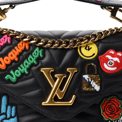 Louis Vuitton Calfskin Embroidered New Wave Chain MM Black 11 of 11