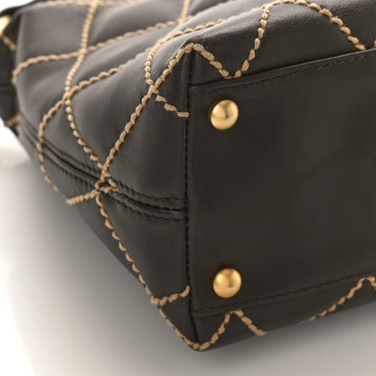 Chanel Calfskin Wild Stitch Hobo Brown 8 of 10