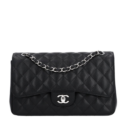 Chanel Caviar Quilted Jumbo Double Flap Black 1 of 10