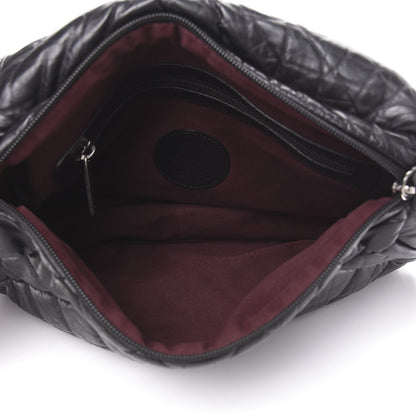 Chanel Aged Calfskin Quilted Expandable Messenger Black 4 of 9