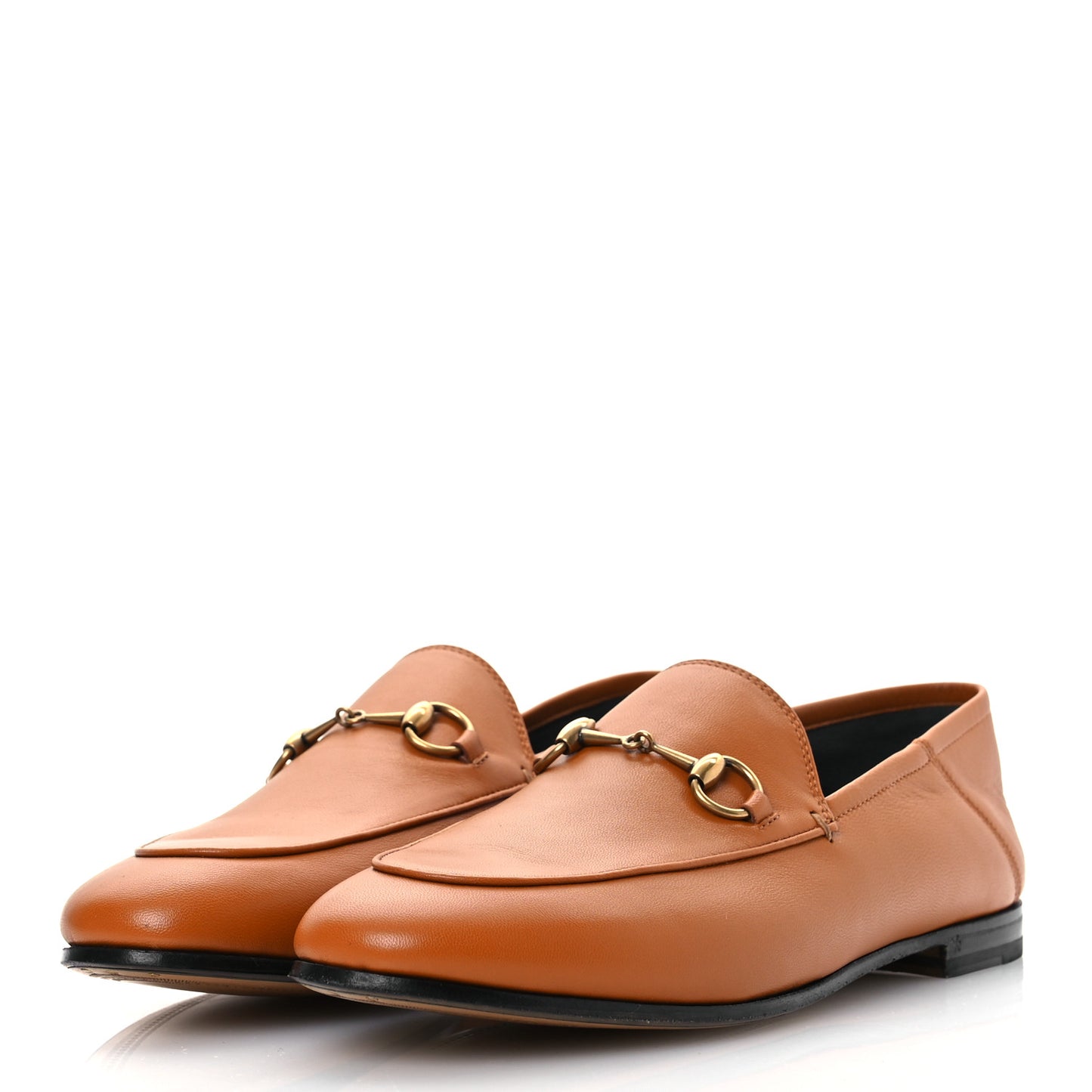 Lambskin Brixton Horsebit Loafers 38.5 Crystal Copper