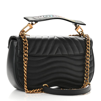 Louis Vuitton Calfskin New Wave Chain MM Black 3 of 11