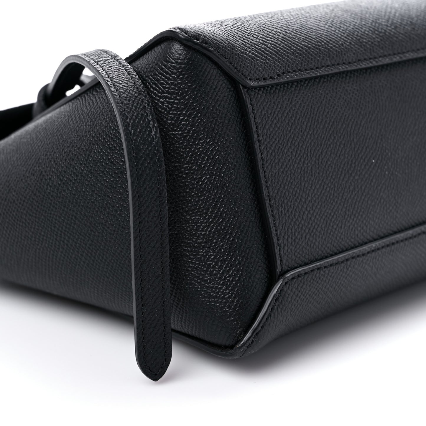 Grained Calfskin Nano Belt Bag Black