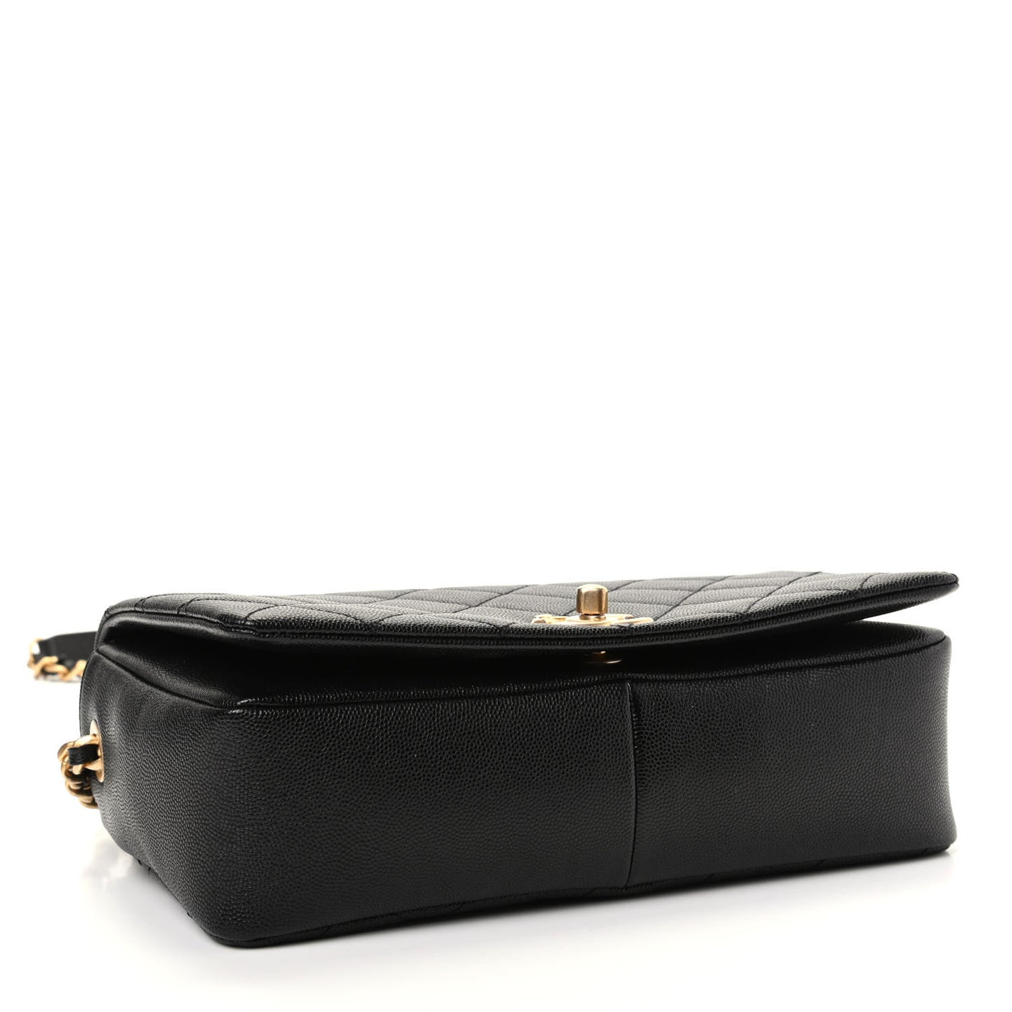 Caviar Quilted Medium Fashion Therapy Flap Bag Black
